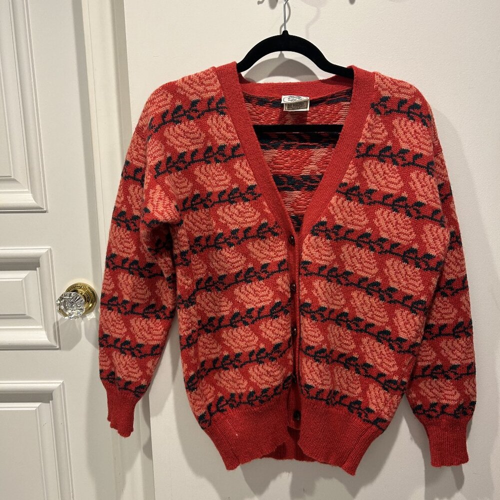 Laura Ashley Botton - Down Sweater - Size Medium - Vintage Mint Condition